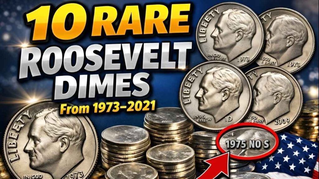 Top 10 Rare Roosevelt Dimes 1973–2021 Collector Treasures Worth Thousands